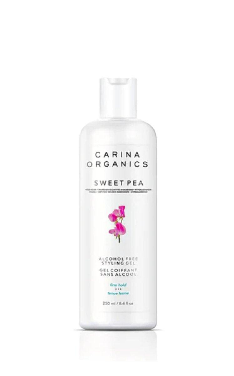 Carina Organics Sweet Pea Alkoholfreies Styling Gel Fester Halt - 250 ml / 8,4 fl oz