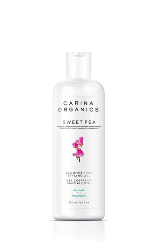 Carina Organics Sweet Pea Alkoholfreies Styling Gel Fester Halt - 250 ml / 8,4 fl oz