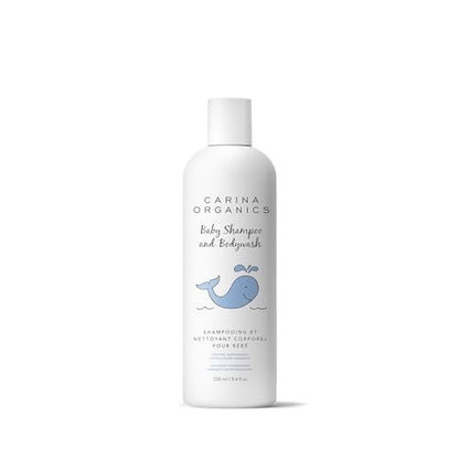 Carina Organics Baby Shampoo & Duschgel – Sanfte Pflege für empfindliche Babyhaut, 250 ml