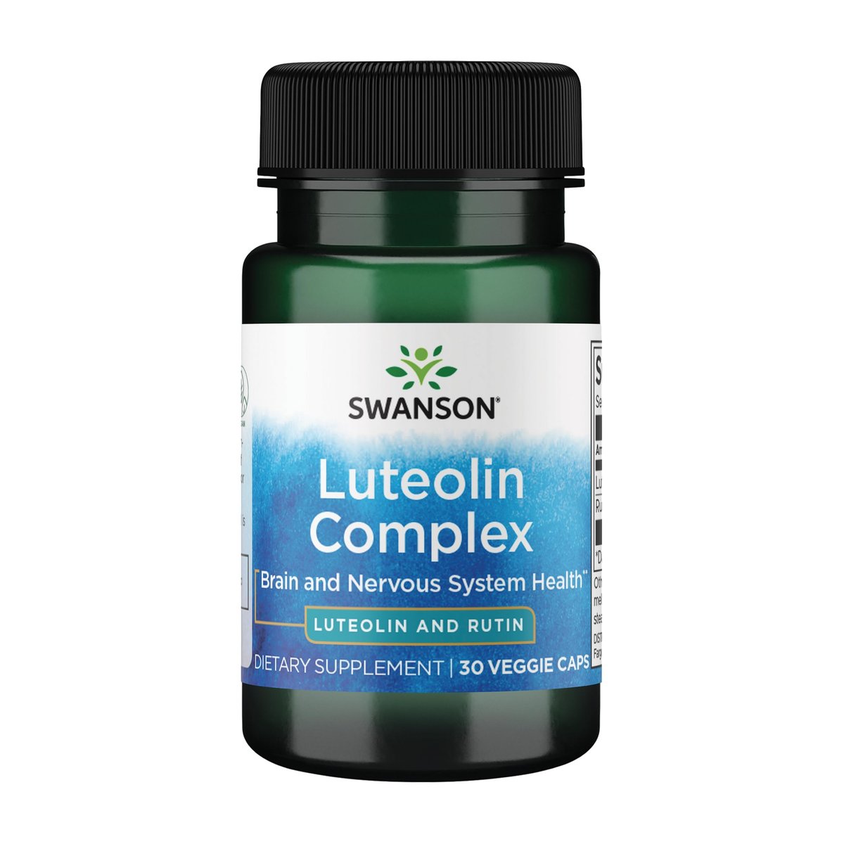 Swanson Luteolin-Komplex mit Rutin – Gehirnunterstützung für Gedächtnis, Stimmung und kognitive Gesundheit – 30 vegane Kapseln