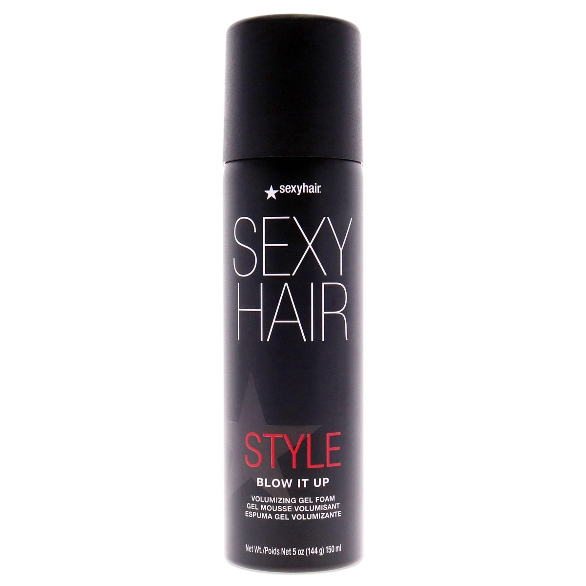SexyHair Style Blow It Up Volumizing Gel Foam, 148 ml – Bis zu 50% mehr Volumen und glänzendes Haar