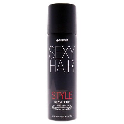 SexyHair Style Blow It Up Volumizing Gel Foam, 148 ml – Bis zu 50% mehr Volumen und glänzendes Haar