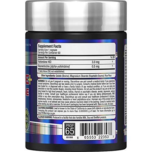 ALLMAX Essentials Yohimbin + Rauwolscin - 60 Kapseln - Unterstützt Fettverbrennung & unterdrückt Appetit - 60 Portionen