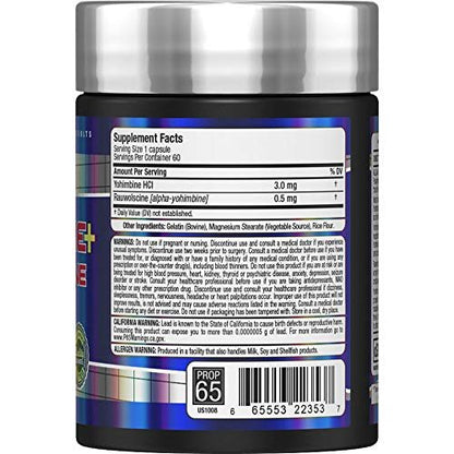 ALLMAX Essentials Yohimbin + Rauwolscin - 60 Kapseln - Unterstützt Fettverbrennung & unterdrückt Appetit - 60 Portionen