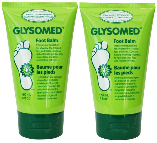 Glysomed Fußbalsam Kombi-Pack (2 x 120 ml) – Reichhaltige Fußcreme mit Urea für trockene, rissige Füße