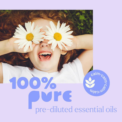 Plant Therapy Kids Calming The Child Ätherisches Öl Blend 10 ml - Entspannungs- und Beruhigungsmischung mit Mandarine, Lavendel & Römischer Kamille, rein, kindersicher, vorverdünnt, Roll-On