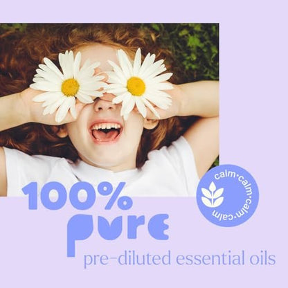 Plant Therapy Kids Calming The Child Ätherisches Öl Blend 10 ml - Entspannungs- und Beruhigungsmischung mit Mandarine, Lavendel & Römischer Kamille, rein, kindersicher, vorverdünnt, Roll-On