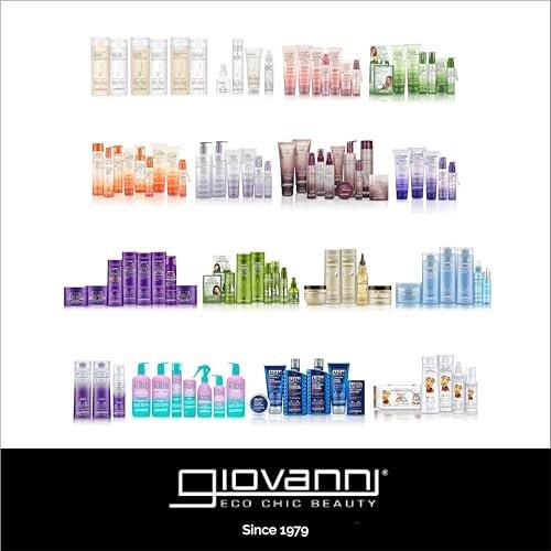 GIOVANNI Tea Tree Triple Treat Belebendes Shampoo, 33,8 oz (1 Liter) – Kühlende Minze, Eukalyptus, Rosmarin, hilft bei trockener, schuppiger Kopfhaut, lauryl- und laurethsulfatfrei, parabenfrei