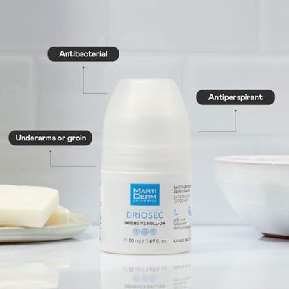 Martiderm Driosec Roll-on 50 ml – Wirksamer Deodorant für empfindliche Haut