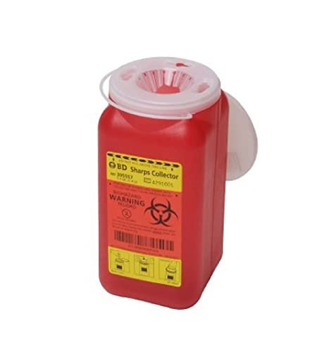 BD Sharps Collector 1,4 l – Sicherheitsbehälter für spitze Gegenstände, rot