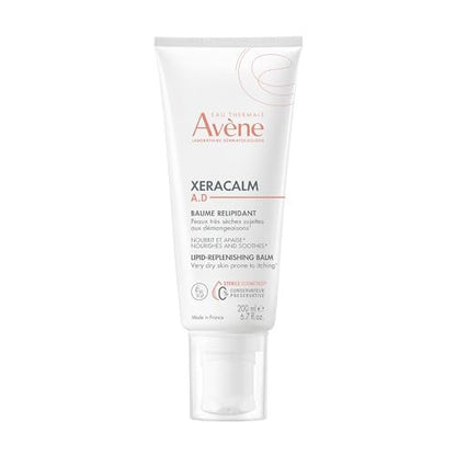 Avène XeraCalm A.D Lipid-Wiederherstellender Balsam für atopische Dermatitis & Ekzeme – Trockene, juckende Haut – Stärkt die Hautbarriere – Für Säuglinge, Kinder & Erwachsene – 200 ml