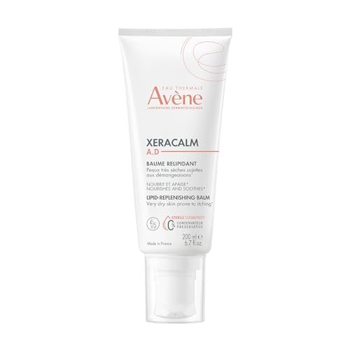 Avène XeraCalm A.D Lipid-Wiederherstellender Balsam für atopische Dermatitis & Ekzeme – Trockene, juckende Haut – Stärkt die Hautbarriere – Für Säuglinge, Kinder & Erwachsene – 200 ml