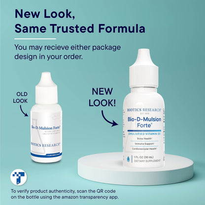 Bio-D-Mulsion Forte – Flüssiges Vitamin D3 (4000 IE) für optimale Aufnahme, starke Knochen und Immunsystem – 30 ml