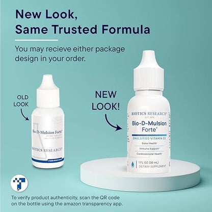 Bio-D-Mulsion Forte – Flüssiges Vitamin D3 (4000 IE) für optimale Aufnahme, starke Knochen und Immunsystem – 30 ml