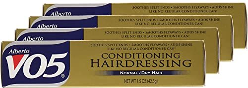 Alberto VO5 Conditioning Hairdressing – Pflegende Haarspülung für normales bis trockenes Haar – Glättet Frizz und verbessert die Farbbrillanz – 1,5 oz (4er-Pack)