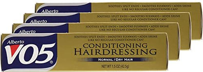 Alberto VO5 Conditioning Hairdressing – Pflegende Haarspülung für normales bis trockenes Haar – Glättet Frizz und verbessert die Farbbrillanz – 1,5 oz (4er-Pack)