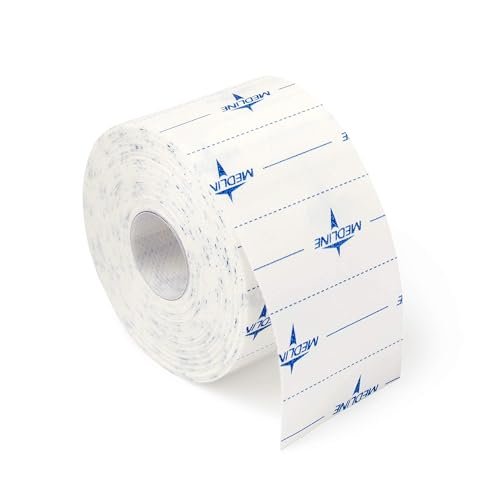 Medline MedFix Wundversorgungs-Fixiertape mit S-Release Liner, sichert primäre Verbände und medizinische Geräte, 5 cm x 10 m