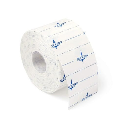 Medline MedFix Wundversorgungs-Fixiertape mit S-Release Liner, sichert primäre Verbände und medizinische Geräte, 5 cm x 10 m