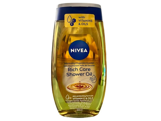 NIVEA Duschöl 200 ml – Sanfte Reinigung & Pflege für trockene Haut