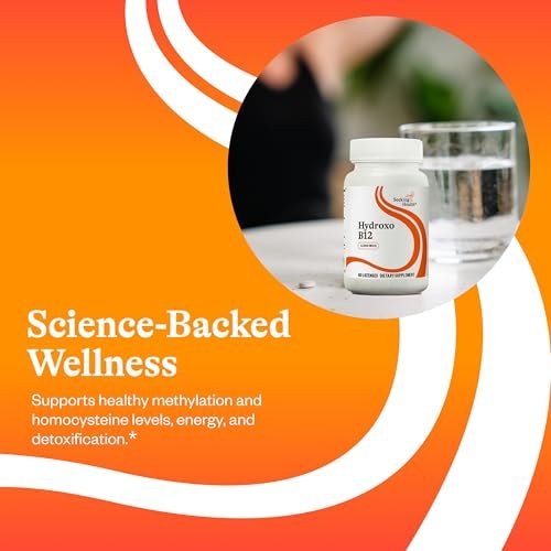 Seeking Health Hydroxo B12 - Vitamin-B-Präparat für Energieunterstützung - mit Folat zur Unterstützung von Methylierung und Homocysteinspiegel - 2000 mcg, 60 Lutschtabletten