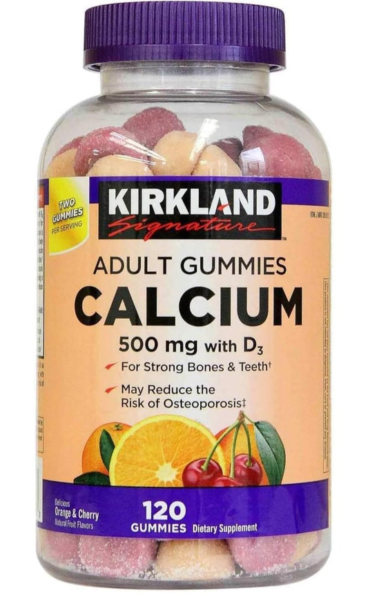 Kirkland Signature Kaugummis mit Kalzium und Vitamin D3 für Erwachsene, 120 Stück