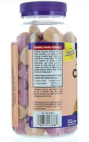 Kirkland Signature Kaugummis mit Kalzium und Vitamin D3 für Erwachsene, 120 Stück
