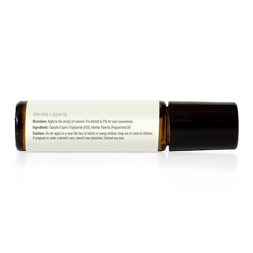 Plant Therapy Pfefferminzöl Roll-On, 10 ml – Ätherisches Öl für erfrischende Kühlung, Spannungsabbau und Stimmungsaufhellung