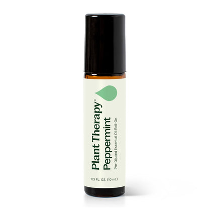 Plant Therapy Pfefferminzöl Roll-On, 10 ml – Ätherisches Öl für erfrischende Kühlung, Spannungsabbau und Stimmungsaufhellung