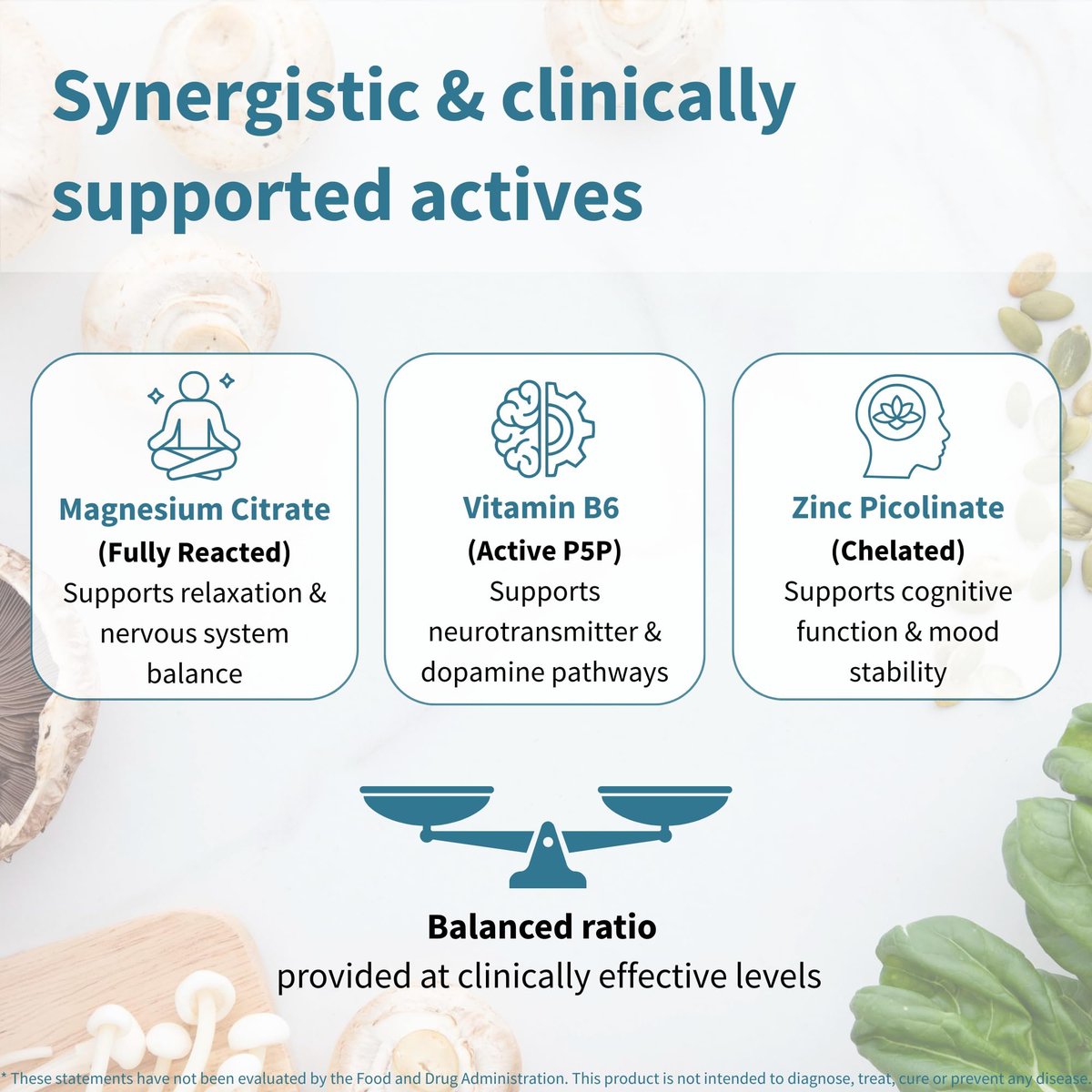Igennus Neurobalance Zink, Magnesium & B6 Komplex – Kognitive Unterstützung, ruhiger Fokus & Entspannung, 120 kleine Tabletten, hochabsorbierendes cheliertes Zink & vollständig reagiertes Magnesium, vegan, ohne Gentechnik