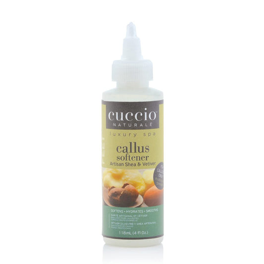 Cuccio Naturale Professioneller Hornhaut-Entferner - Sanfte und effektive Pflege für harte Hautstellen - mit Shea & Vetiver - 118 ml