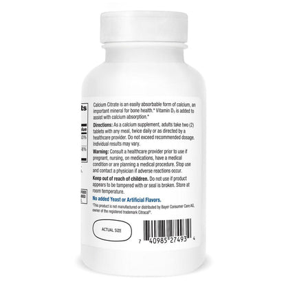 21st Century Calcium Citrate Plus D Maximum Caplets, 120 Stück