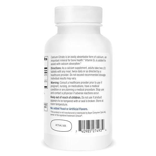 21st Century Calcium Citrate Plus D Maximum Caplets, 120 Stück