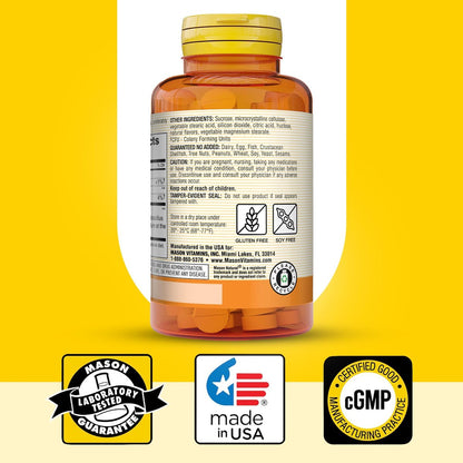 MASON NATURAL Probiotischer Acidophilus mit Bifidus, 50-Tage-Vorrat, Unterstützt eine gesunde normale Verdauung, Erdbeergeschmack, 100 Kautabletten