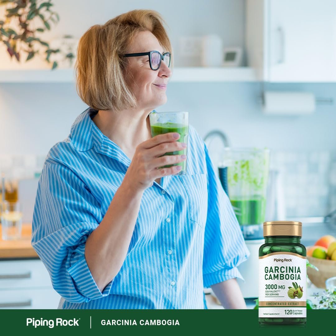 Piping Rock Garcinia Cambogia Extrakt Kapseln | 120 Stück | Konzentrierte Pillen | Non-GMO, Glutenfrei