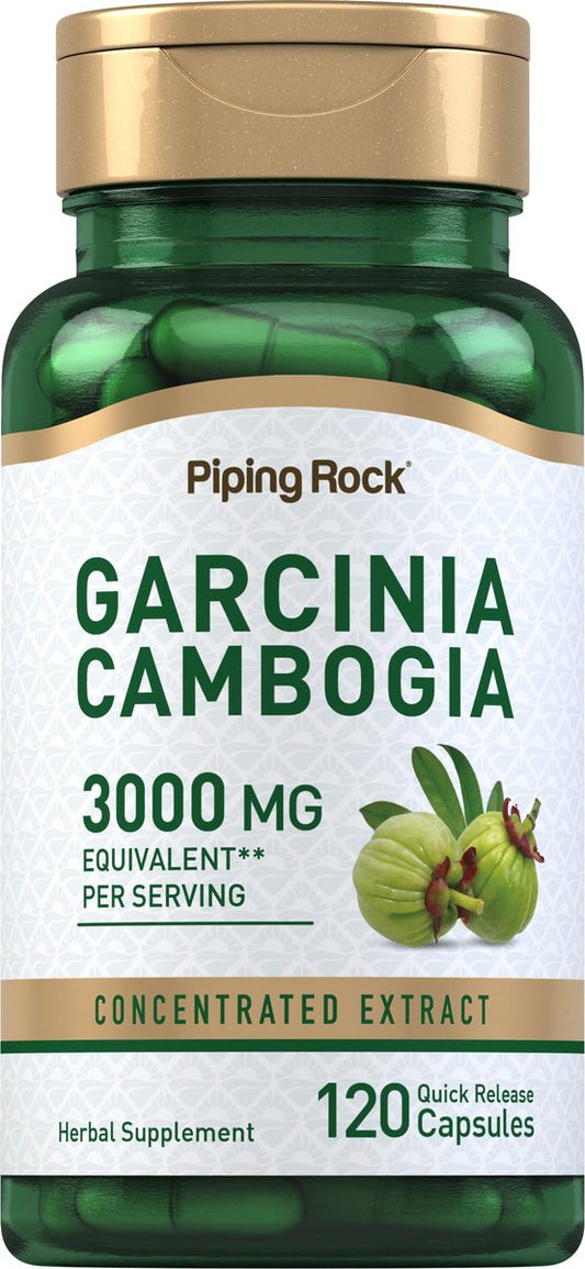 Piping Rock Garcinia Cambogia Extrakt Kapseln | 120 Stück | Konzentrierte Pillen | Non-GMO, Glutenfrei