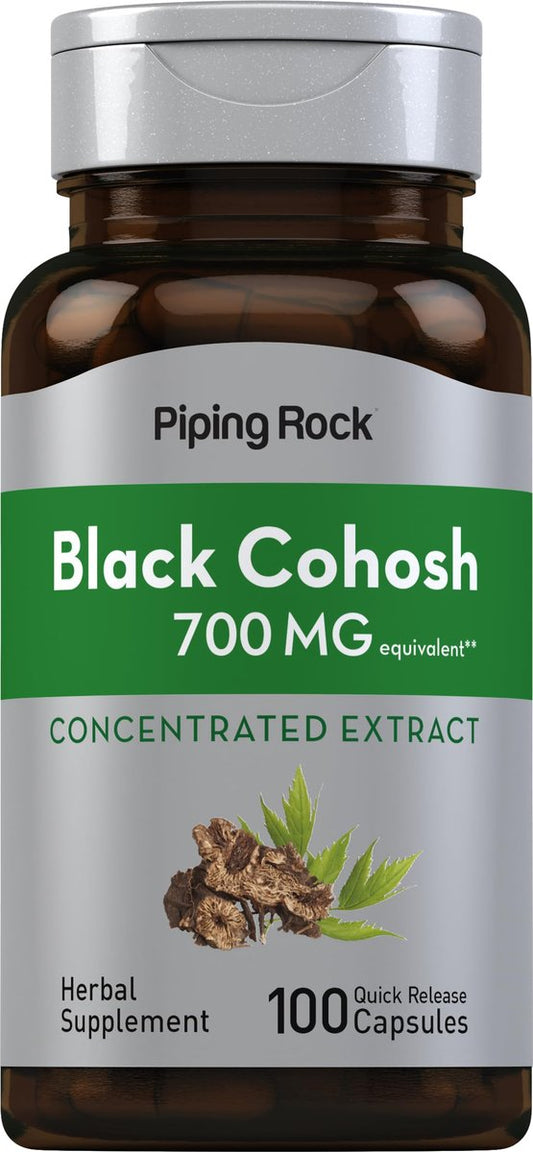 Piping Rock Schwarzer Traubenextrakt | 100 Kapseln | Konzentriert | Nicht-GVO, Glutenfrei