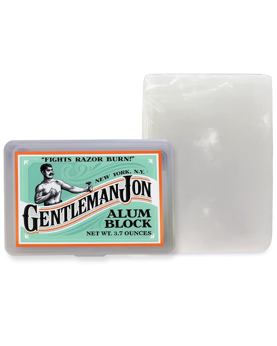 Gentleman Jon 3,7 Unzen Alaunblock in Kunststoffbox – Ihr Aftershave für eine beruhigte Haut nach der Rasur