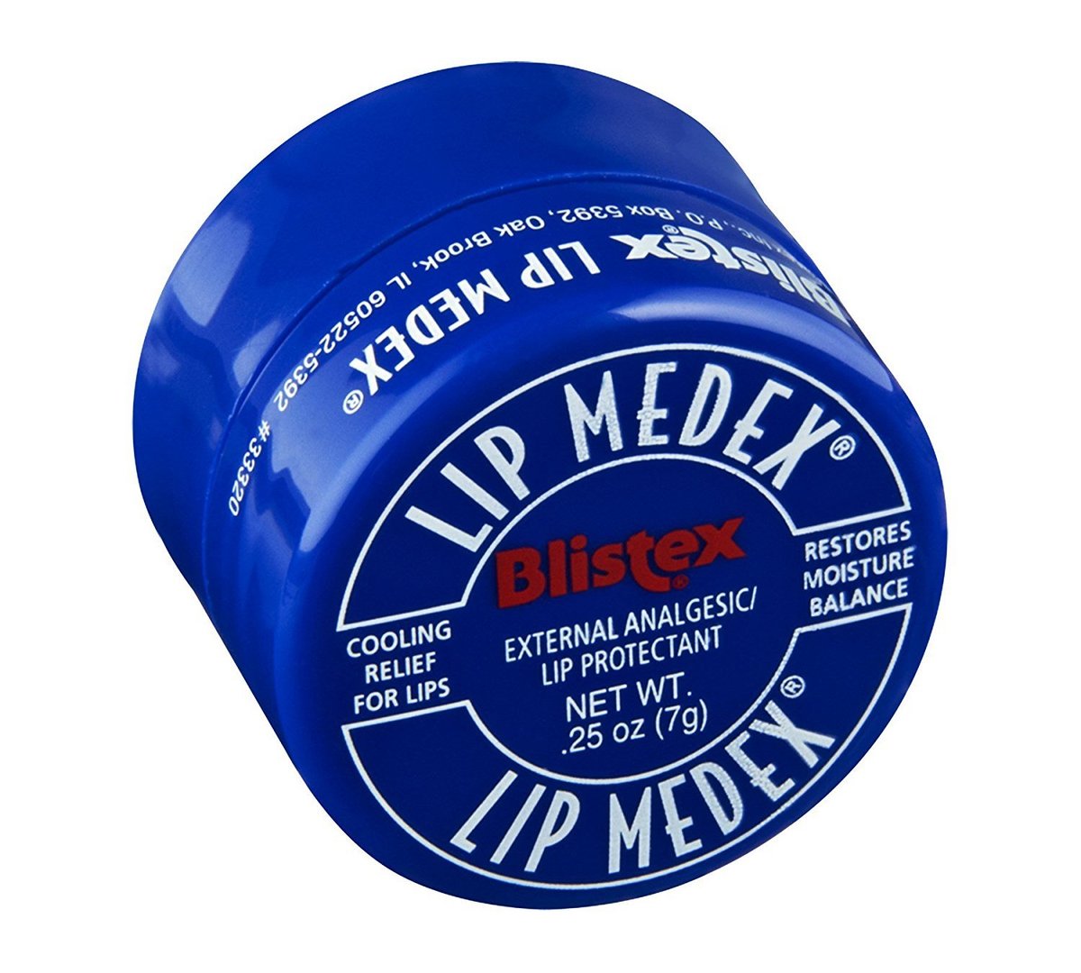 Blistex Lip Medex 0,25 Unzen (12 Stück) Glas (7 ml) - Lippenbalsam für intensive Pflege