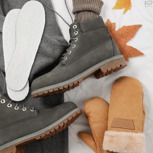 2 Paar Winterstiefel-Einlegesohlen – Ultradünne Schaffell-Bootseinlagen für Damen und Herren – Zuschneidbar für Winter & Sommer, weich, warm und dämpfend – Vielseitig einsetzbar, ganzjähriger Komfort
