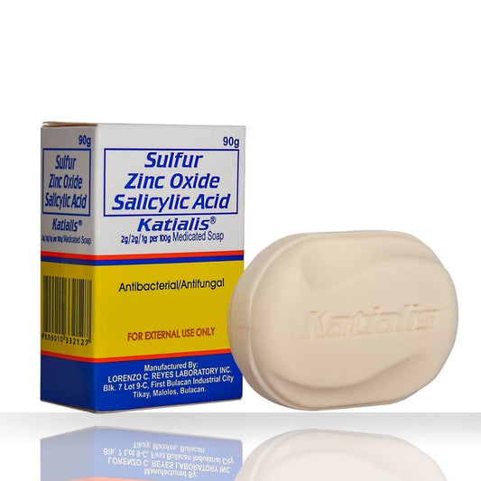 KATIALIS Schwefel-Zinkoxid-Salicylsäure Seife – Antimykotisch & Antibakteriell, 90g