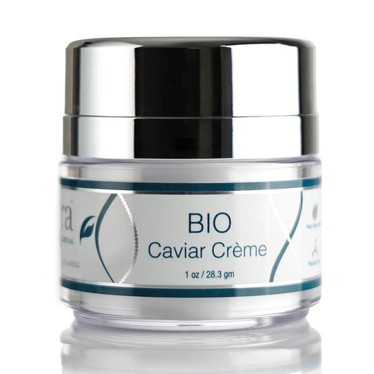Lira Clinical BIO Caviar Crème – Tägliche feuchtigkeitsspendende Gesichtscreme mit fortgeschrittenem Peptidkomplex und Vitamin C – Nachtcreme für trockene Haut – Reisegröße – 30 ml