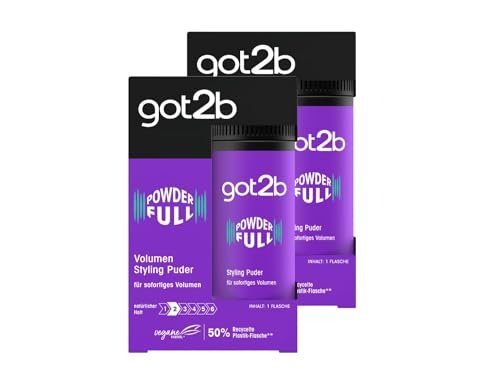 Schwarzkopf got2b Powder'ful Vol Style Powder 10g (2er Pack) – Volumenpuder für starken Halt