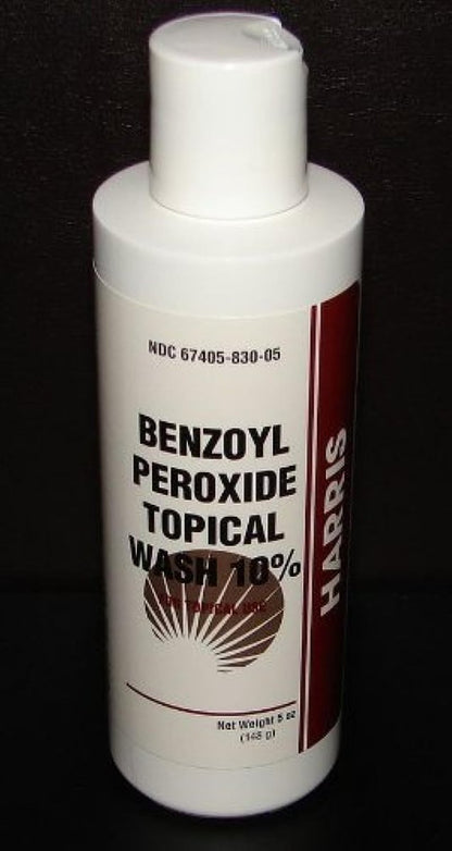 Harris Pharmaceuticals Benzoylperoxid 10% Akne-Waschmittel 5 Unzen