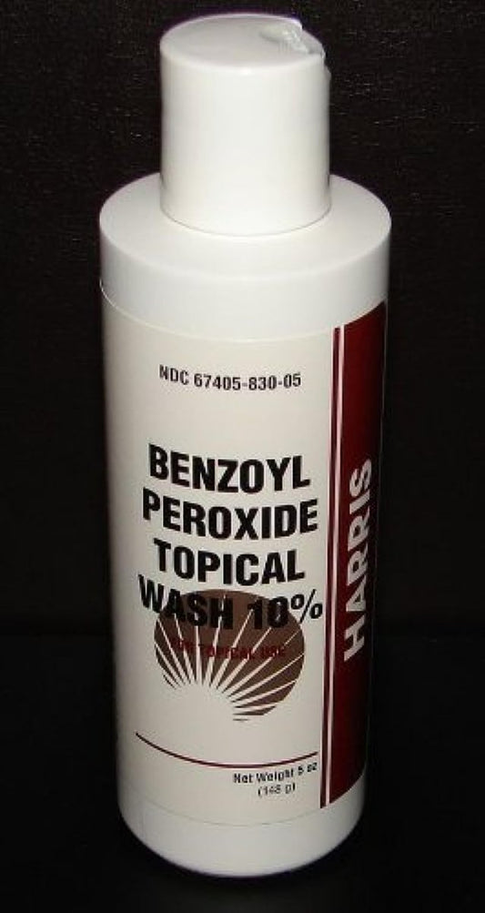 Harris Pharmaceuticals Benzoylperoxid 10% Akne-Waschmittel 5 Unzen