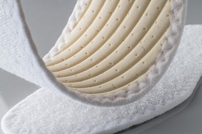 Pedag Summer Pure Terry Baumwoll-Einlegesohlen – Handgefertigt in Deutschland, saugt Schweiß auf & kontrolliert Gerüche, ideal für den Einsatz ohne Socken, waschbar, US Damen 9/ Herren 6/ EU 39, Weiß, 3 Paar