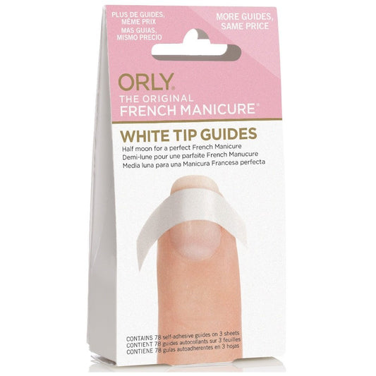 Orly Half Moon Guides – 78 Stück Nagelschablonen für French Maniküre und Halbmond-Nägel