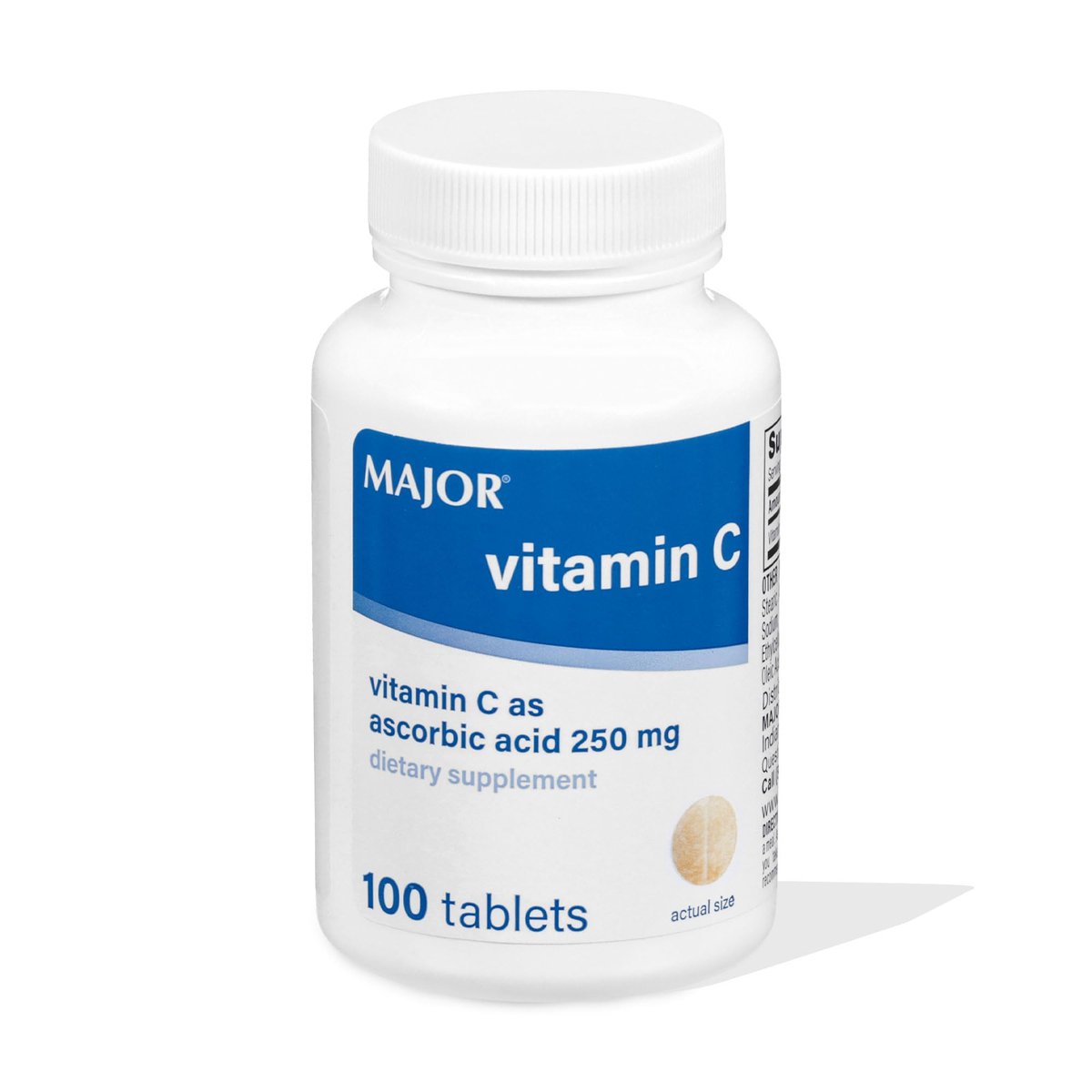 MAJOR Vitamin C 250 mg – Nahrungsergänzungsmittel – 100 Tabletten (1 Packung)