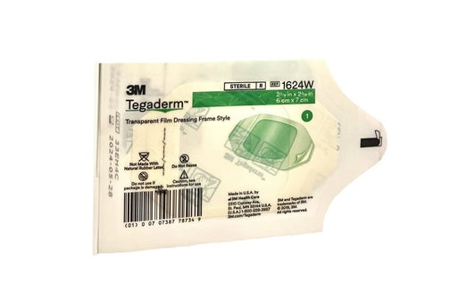 3M Tegaderm Transparente Wundfolie, 2 3/8 x 2 3/4 Zoll - 1 Packung mit 20 Stück
