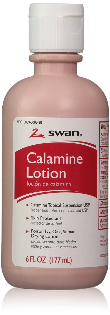Swan Calamine Lotion – 6 Unzen, beruhigende Lotion bei Insektenstichen und Hautreizungen