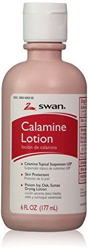 Swan Calamine Lotion – 6 Unzen, beruhigende Lotion bei Insektenstichen und Hautreizungen